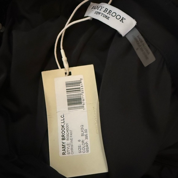 NWT Ramy Brook Christine Black Sequin Wide Leg Pants Size 6 from Revolve - Picture 3 of 7